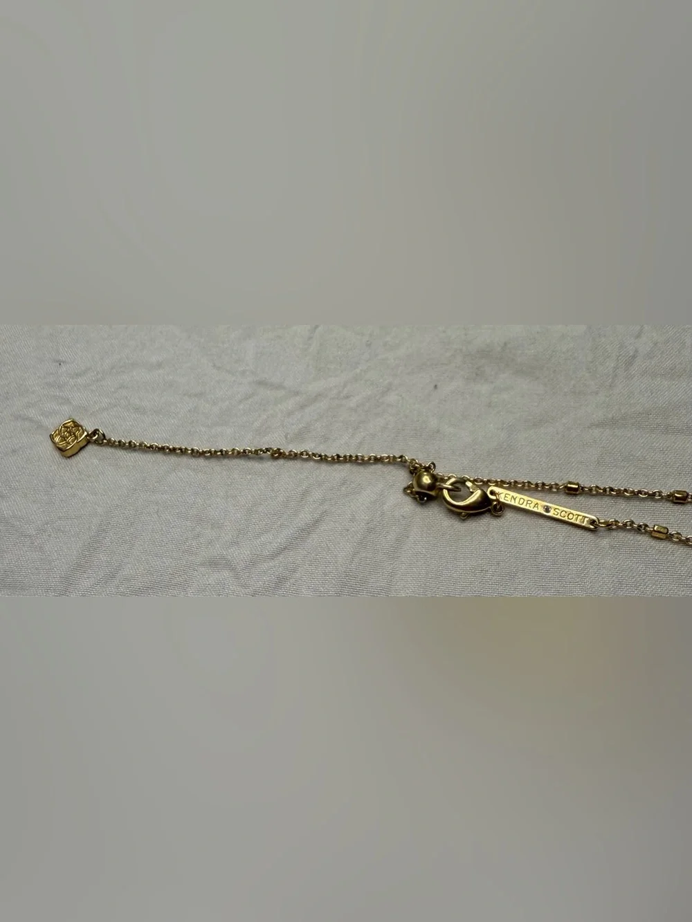 Gold Kendra Scott Letter Necklace